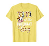 Titi of The Birthday Boy Cow Farm 1St Birthday Boy T-Shirt - Lemon Yellow