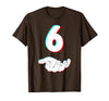 Cool Six Seven Meme Design Couple Matching Him Her Funny 67 Six Seven Meme Couple Matching Halloween Costume T-Shirt - Brown