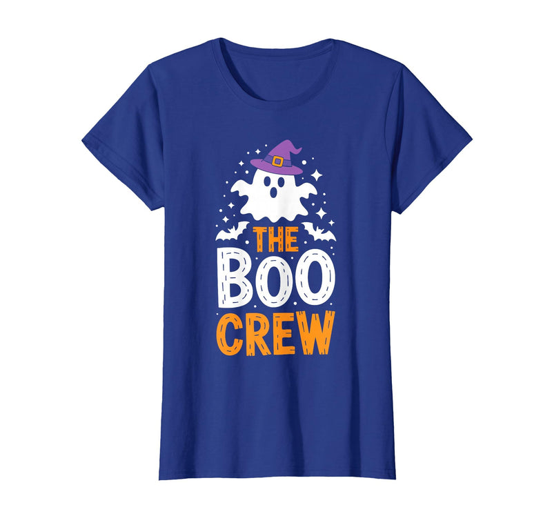 The Boo Crew Shirts The Boo Crew Shirt Matching Men Women Kids Halloween Costume T-Shirt - Royal Blue