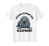 Mademark Official Elephant Seal Sleepshirt Cute Animal Humor T-Shirt - Men - White