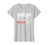 Zombie Dance Costume Halloween Party Tee Funny Zombie Halloween Shirt I’m Just Here to Thriller Dance T-Shirt - Silver Grey