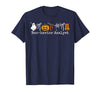 Behavior Analyst Halloween ABA Ghost Boo-havior Boo-Havior Analyst Pumpkin Ghost ABA Therapist Halloween T-Shirt - Navy Blue