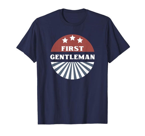 Click for Madam President & 1st Gentleman Costumes Couples Halloween Costume - First Gentleman T-Shirt - Navy Blue