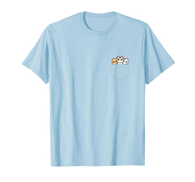 Kawaii Pocket Tees Kawaii Anime Pocket Cat Kids Womens T-Shirt