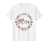 Mademark Elephant Mother and Calf Trunk Touch Mama Gift T-Shirt - Men - White