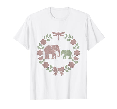 Mademark Elephant Mother and Calf Trunk Touch Mama Gift T-Shirt - Men