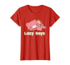 Gloomy Bear The Naughty Grizzly & Pity Lazy Days Anime T-Shirt - Red