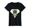 Mademark Elephant Head Ornate Mandala Illustration T-Shirt - Women - Black