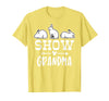 Show Rabbit Grandma T-Shirt in Lemon Yellow
