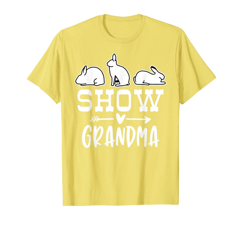 Show Rabbit Grandma T-Shirt in Lemon Yellow