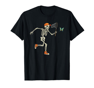 Butterfly Skeleton Halloween Costume Butterfly and Skeleton Halloween Funny for Men Boys Kids T-Shirt