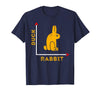 Wittgensteins Rabbit Duck Illusion Physics Nerd Math Geek T-Shirt in Navy Blue