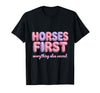 Mademark Horses First Everything Else Second Girls Design T-Shirt - Men - Black