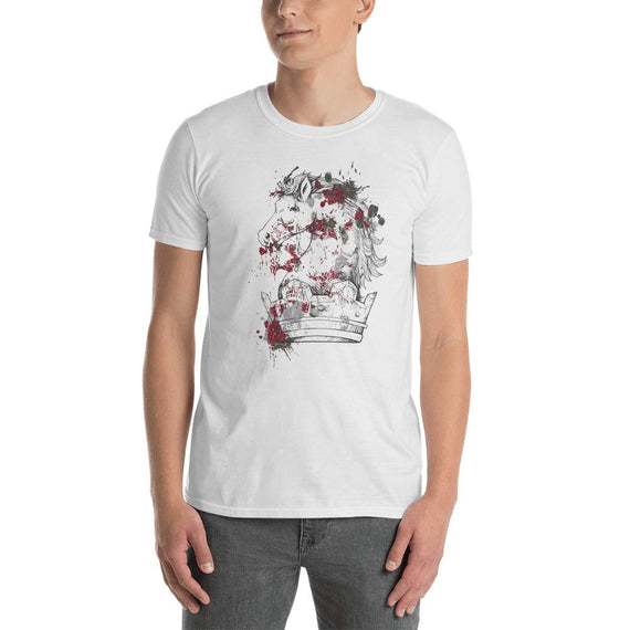Tee Factory LLC Horse Short-Sleeve Unisex T-Shirt White - As Pictured