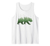 Outdoor Nature Forest Animal Gifts Nature Forest Wildlife Trees Wild Animal Bear Tank Top - White