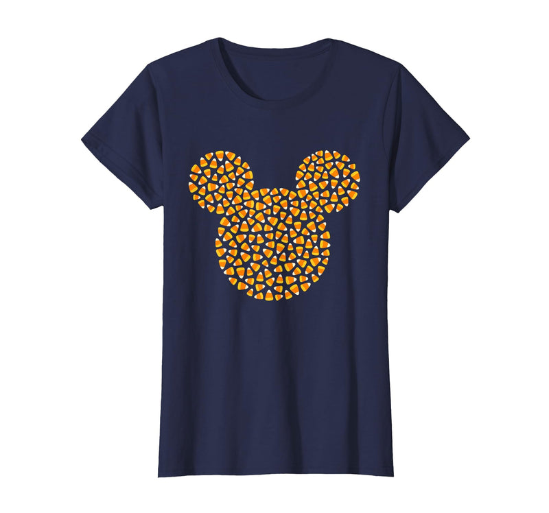 Disney Mickey Mouse Candy Corn Halloween T-Shirt - Navy Blue