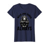 Mademark Wild and Sober Always Funny Monkey Design T-Shirt - Women - Navy Blue