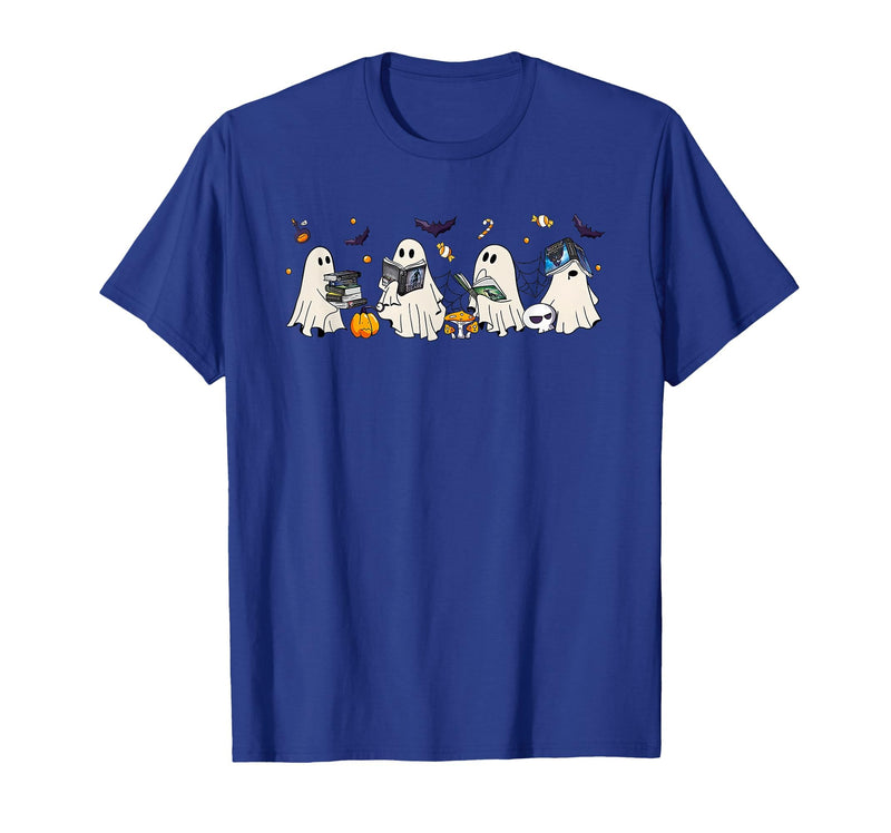 Bookish Ghost Throne Of Glass Halloween Tees Bookish Ghost Throne of Glass Halloween T-Shirt - Royal Blue