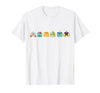 Disney Princess Pumpkins Fall Autumn Lineup of Princesses T-Shirt - White