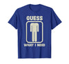 Humor Head Halloween Party Fun Guess What I Need Head Graphic T-Shirt - Royal Blue