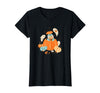 Disney Winnie The Pooh Halloween Cute Eeyore Pumpkin Patch T-Shirt - Black