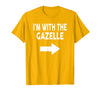 ShirtZilla I'm with The Gazelle Halloween Gazelle T-Shirt - Golden Yellow