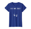 Spooky Halloween Costume Outfit Vintage Let Me Out Pregnancy Hand Print Pregnant Halloween T-Shirt - Royal Blue