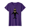 Mademark Shark in Vintage Deep Sea Diving Helmet T-Shirt - Purple