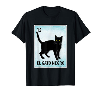 Black Cat Mexican Tee El Gato Negro Mexican Black Cat Cards T-Shirt