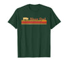 Showing Cattle T-Shirts And Apparel Show Dad - Fun Distressed Look for Showing Pigs T-Shirt - Dark Green