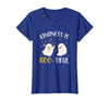 Halloween Costume Teacher Kindness is Boo Tiful Teacher Cute Ghost Halloween Costume T-Shirt - Royal Blue