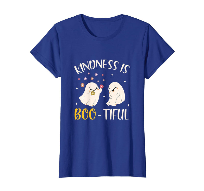 Halloween Costume Teacher Kindness is Boo Tiful Teacher Cute Ghost Halloween Costume T-Shirt - Royal Blue