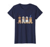 Spooky Golden Retriever Dogs Mummy Halloween Tee Golden Retriever Dog Witch Mummy Ghost Boo Costume Halloween T-Shirt - Navy