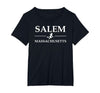 Salem Massachusetts by MA Salem Massachusetts Witch Halloween Spooky Adults Men Women T-Shirt - As Pictured