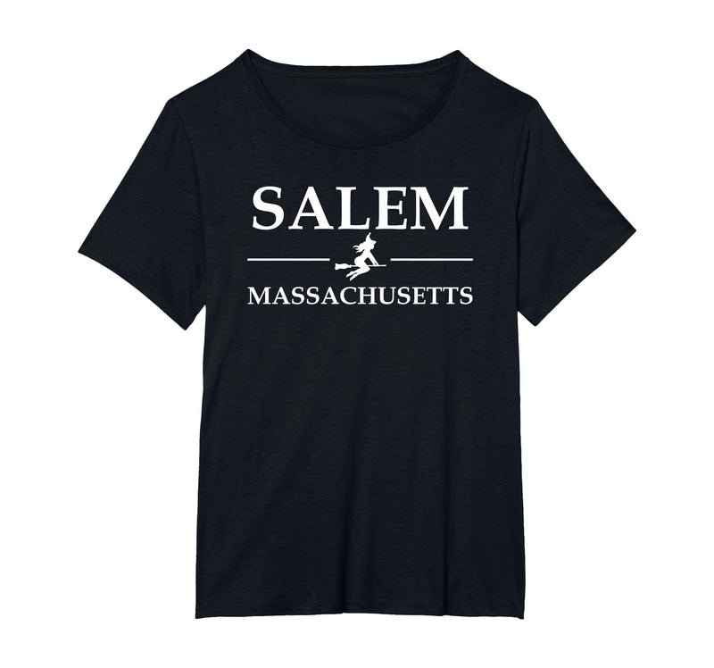 Salem Massachusetts by MA Salem Massachusetts Witch Halloween Spooky Adults Men Women T-Shirt - As Pictured