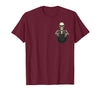 Funny Pocket Skeleton Halloween T Shirt For Men Funny Skeleton in The Pocket Halloween Kids Teens Adults T-Shirt - Burgundy
