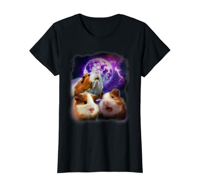 Guinea Pigs Howling at The Moon - Funny Guinea Pig T-Shirt
