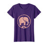 Mademark Be Kind Elephant and Mouse Gentle Touch Design T-Shirt - Women - Purple