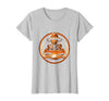 Mademark Safari Explorer Elephant Tusk Graphic Tee T-Shirt - Women - Silver Grey