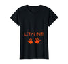 Halloween Pregnancy Costume Funny Tees Let Me Out Halloween Pregnancy Costume Baby Funny T-Shirt T-Shirt - Black