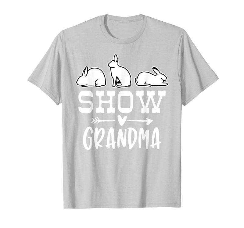 Show Rabbit Grandma T-Shirt in Silver Grey