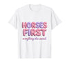 Mademark Horses First Everything Else Second Girls Design T-Shirt - Men - White
