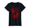 InGENIUS Halloween Shirts & Gifts I'm Fine Bloody Hand Blood Stained Splatter Funny Halloween T-Shirt - Black