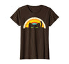 Cat Shirts For Women Men Girls Kids Kitten Gifts Peeping Black Cat Rainbow Vintage Halloween Men Women Kids T-Shirt - Brown