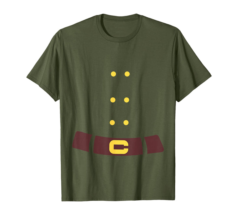 Dwarf Elf Halloween Costume Dwarf Costume Last Minute Halloween Costume T-Shirt - Olive Green