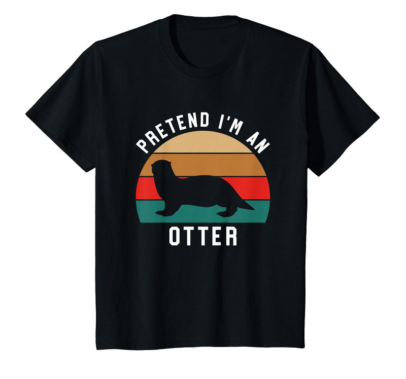 Shirtbooth: Halloween 2019 Simple Halloween Costume Otter Lover Pretend I'm an Otter T-Shirt - Black