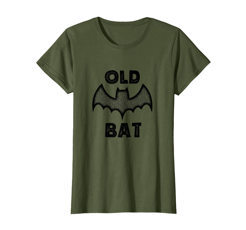 Funny Halloween tees for men and women Vintage Old Bat tee for Halloween and Birthdays T-Shirt - Olive Green