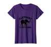 Mademark Elephant Everything Minimalist Animal Lover Design T-Shirt - Women - Purple