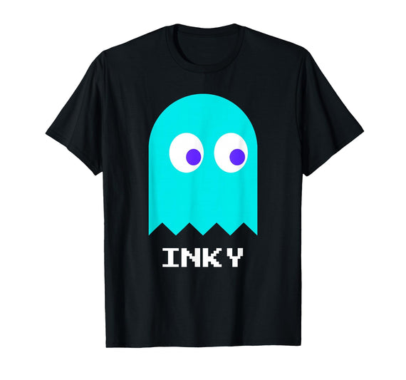 Retro Gaming Nerd Halloween Apparel Retro Gamer Nerd Inky Halloween Costume T-Shirt - Black