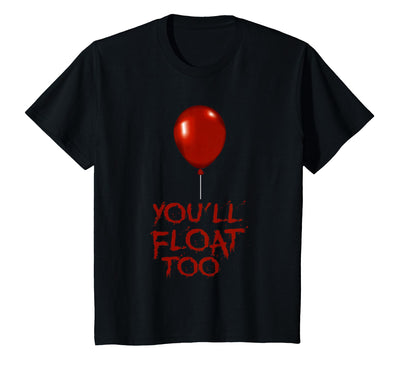 Halloween Funny Trick or Treat Shirt for Kids TeeZ Kids You'll Float Too Costume Halloween Shirts Boys Girls T-Shirt